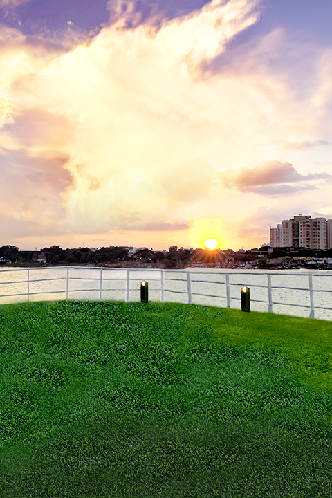 Hooghly river skyline during river cruise Kolkata