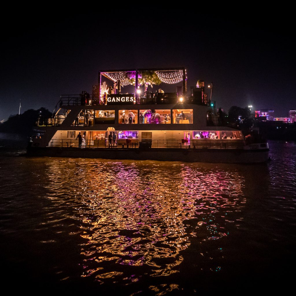 Luxury party barge Kolkata on Hooghly River